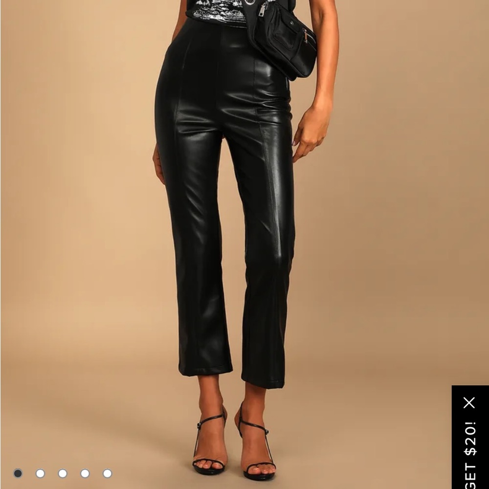 Black pleather pants